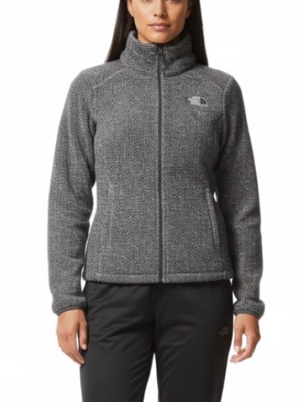 The North Face Women's Heather Gray Teddy Fleece Jacket